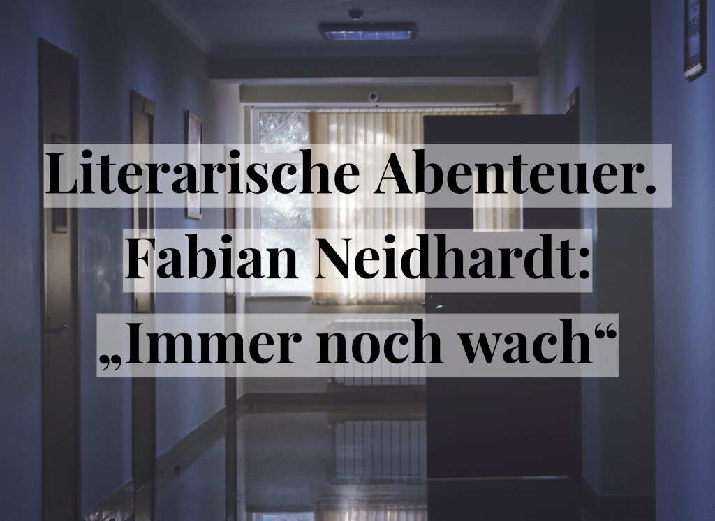 Literarische Abenteuer. Fabian Neidhardt „Immer noch&nbsp;wach“