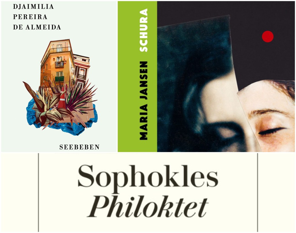 Drei Kurzrezensionen, Edition Götter und Geister: „Schura“, „Philoktet“ und „Seebeben“